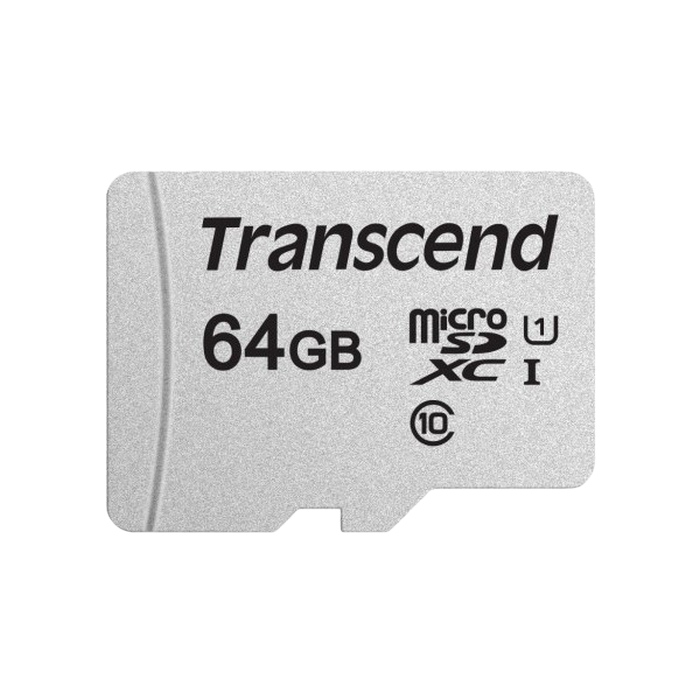.64GB MicroSD (Class 10) UHS-I (U1),+SD adapter, Transcend 
