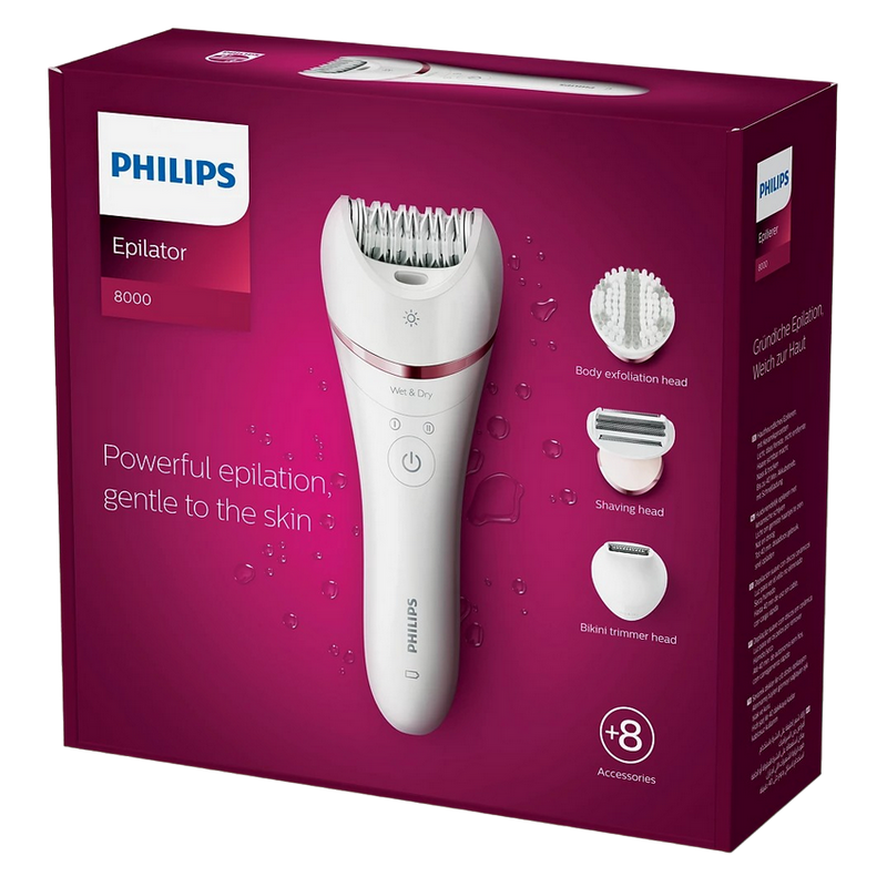 Epilator Philips BRE735/00, Alb | Roz