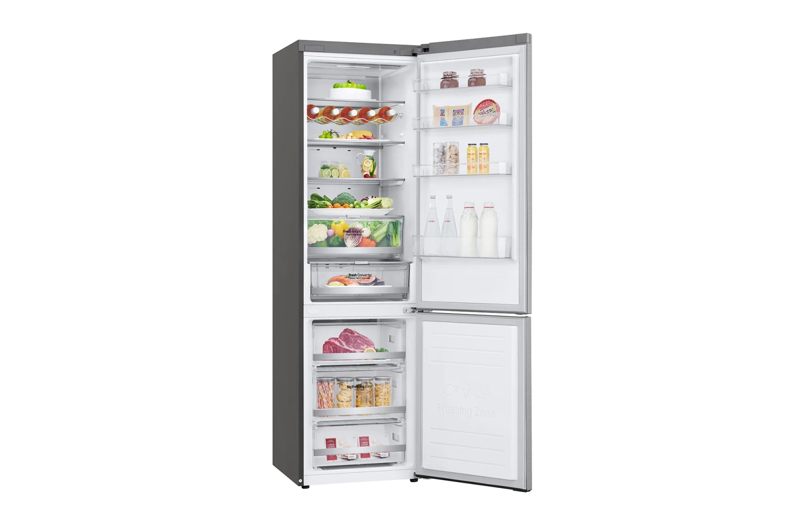 Холодильник LG GW-B509PSAP, DoorCooling+, Нержавеющая сталь