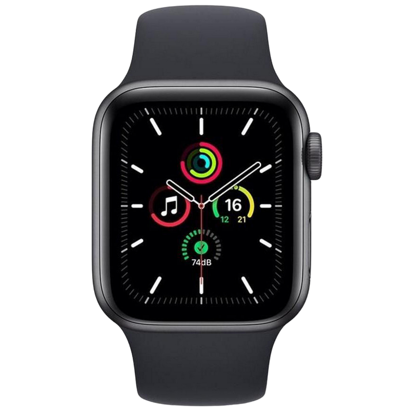 Apple Watch SE 2 40mm Aluminum Case with Midnight Sport Band - S/M, MR9X3 GPS, Midnight 