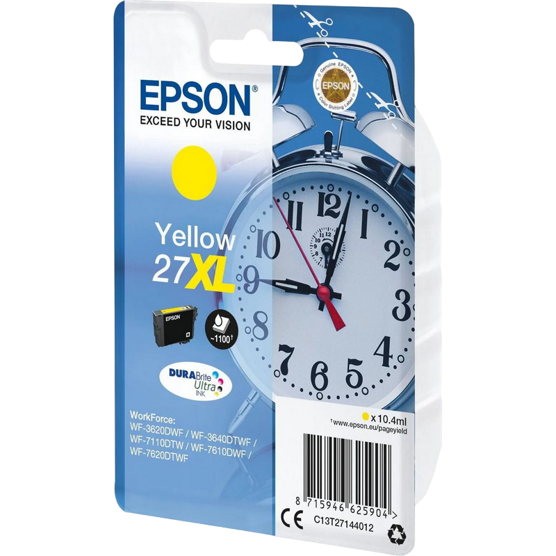 Ink Cartridge Epson C13T27144012 XL, T2714, Yellow