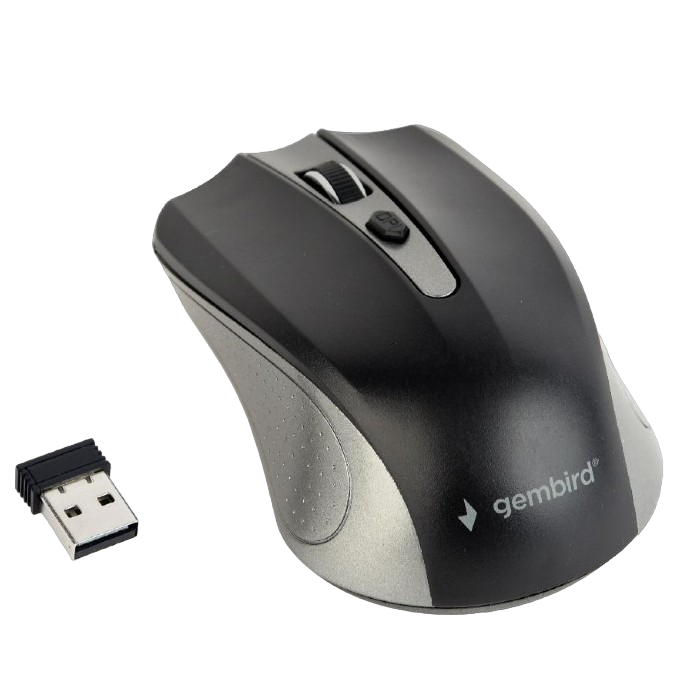 Беcпроводная мышь Gembird MUSW-4B-04-GB, Серый/Черный