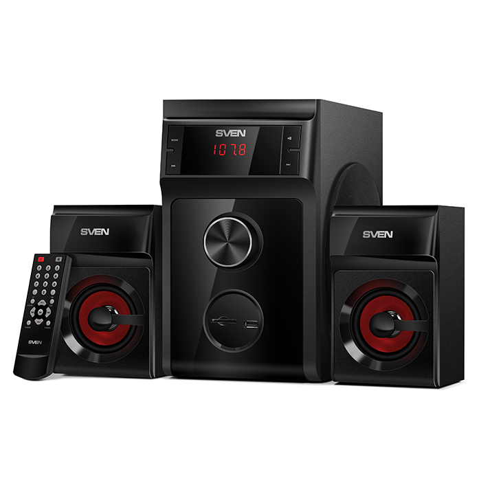 Компьютерные колонки 2.1 SVEN MS-302, Чёрный