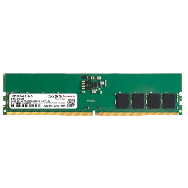 Memorie RAM Transcend JetRam, DDR5 SDRAM, 5600 MHz, 24GB, JM5600ALE-24G