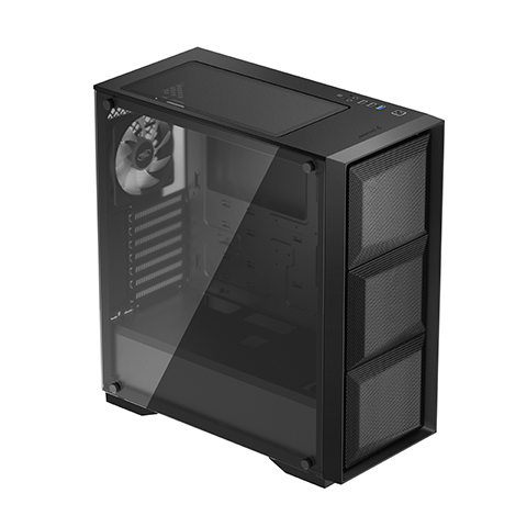 Case ATX Deepcool MATREXX 50 MESH 4FS, w/o PSU, 4x120mm RGB fans, Tempered Glass, USB3.0, Black
