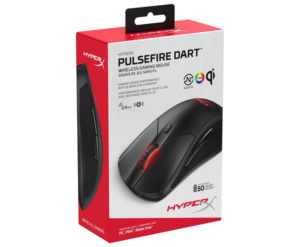 Mouse Wireless HyperX Pulsefire Dart, Negru