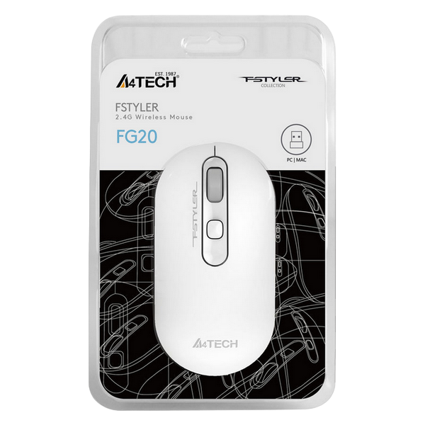 Беcпроводная мышь A4Tech FG20, Белый