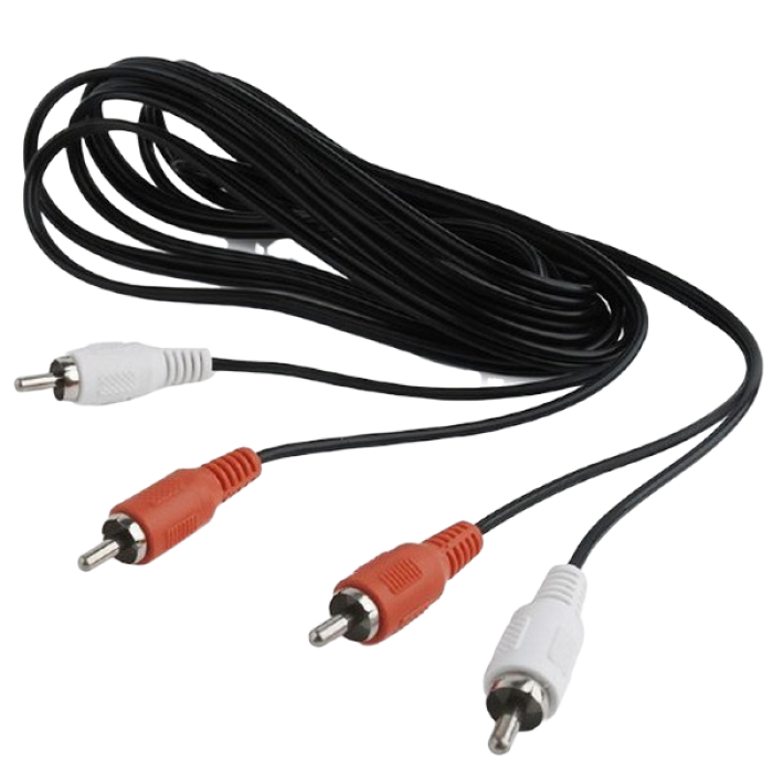 Cable RCA*2 - RCA*2,  1.8m, Cablexpert, CCA-2R2R-6
