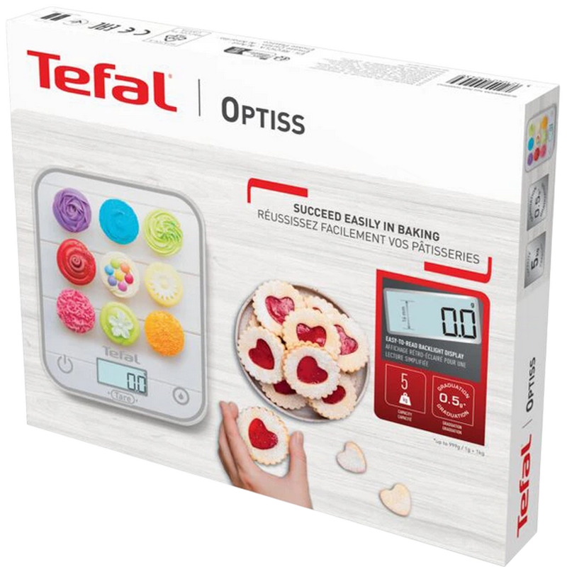 Cântar electronic de bucătărie tefal bc50d4v0, gri Thumbnail 4