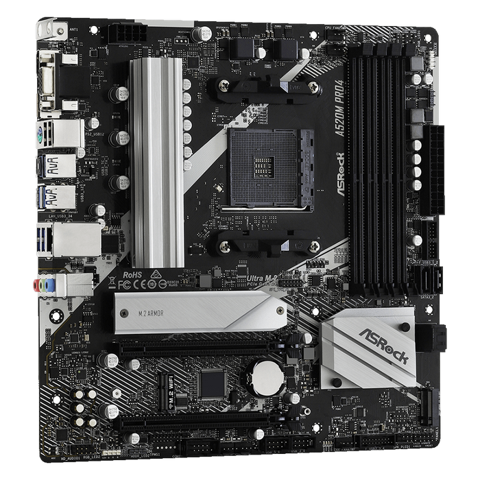 Материнская плата ASRock A520M PRO4 AM4 Micro-ATX
