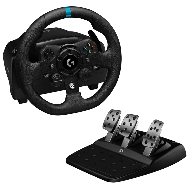 Игровой руль Logitech G923, Чёрный