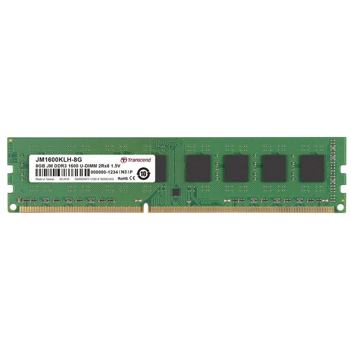 .8GB DDR3-1600MHz Transcend PC12800, CL11, 1.5V