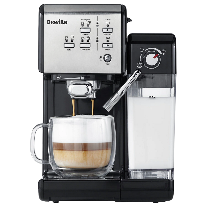 Кофеварка рожковая Breville VCF108X-01, 1050Вт, Серебристый