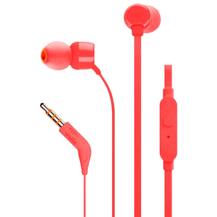 Earphones  JBL T110 Red