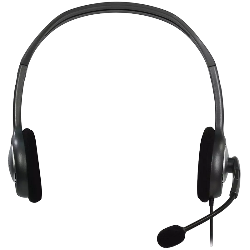 Гарнитуры для Колл-центров Logitech H111, Проводной аналоговый, Серый