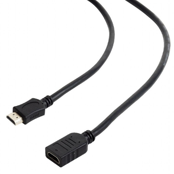 Видео кабель Cablexpert CC-HDMI4X-6, HDMI (M) - HDMI (F), 1,8м, Чёрный