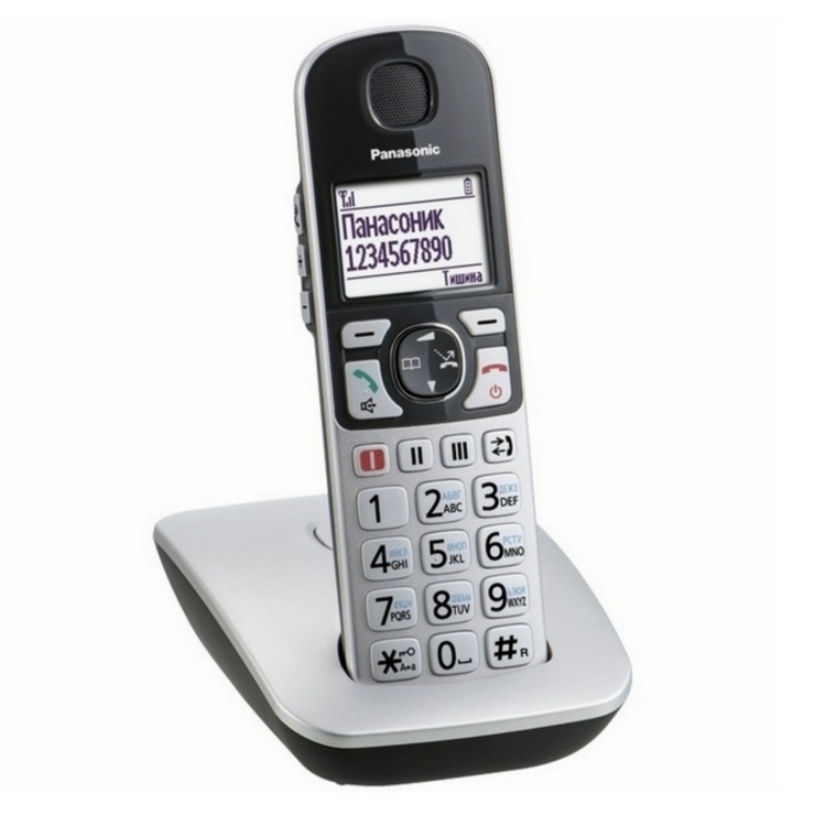 Telefon DECT Panasonic KX-TGE510, Argintiu