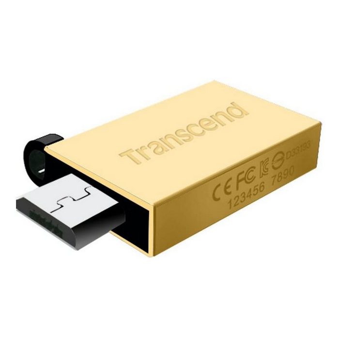 Memorie USB Transcend JetFlash 380, 8GB, Auriu/Negru