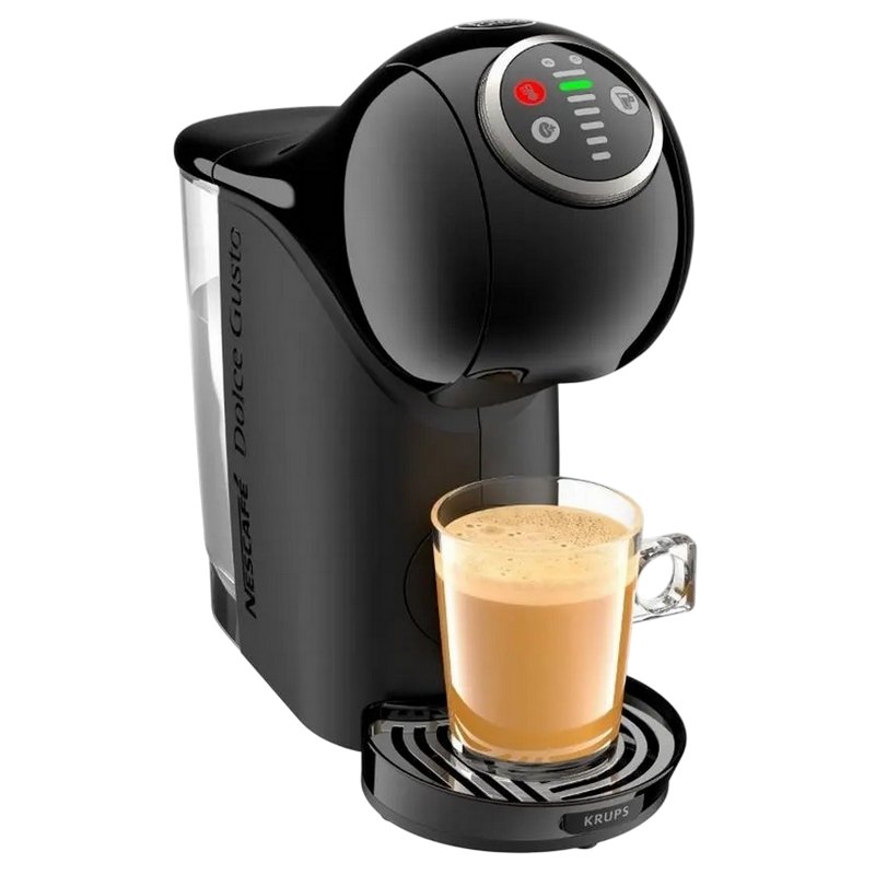 Cafetiera cu capsule Krups Genio S Plus + Capsule Nescafe Dolce Gusto Negru