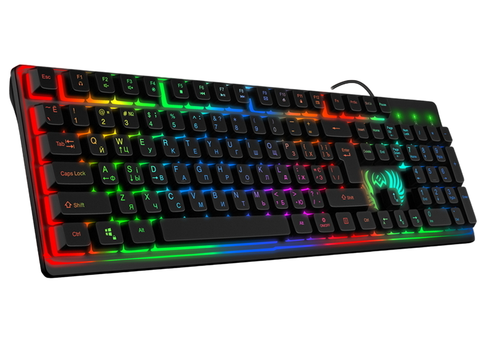 Gaming Keyboard SVEN KB-G8000, Breathing backlighting mode, WinLock, 20 Fn keys, Black, USB
