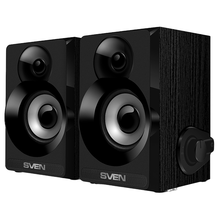 Компьютерные колонки 2.0 SVEN SPS-517, Чёрный