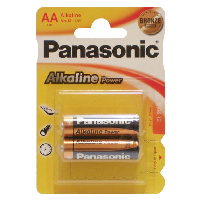 Батарейки Panasonic LR6REB, AA, 2шт.