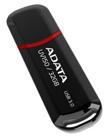 Memorie USB ADATA UV150, 32GB, Negru/Rosu