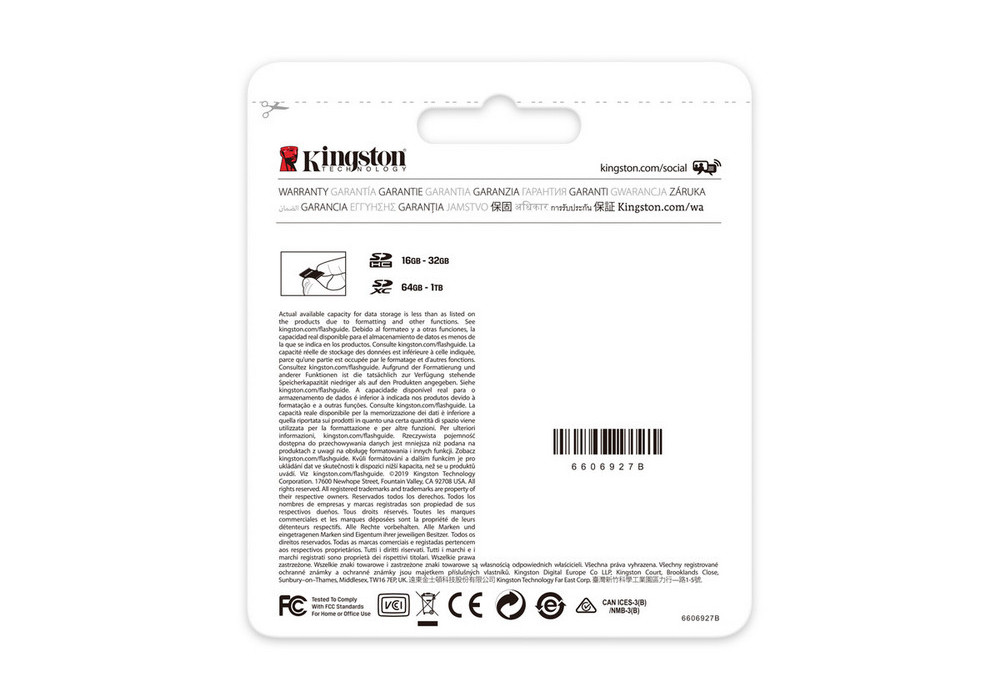 Карта памяти Kingston Canvas Select Plus, 64Гб (SDS2/64GB)