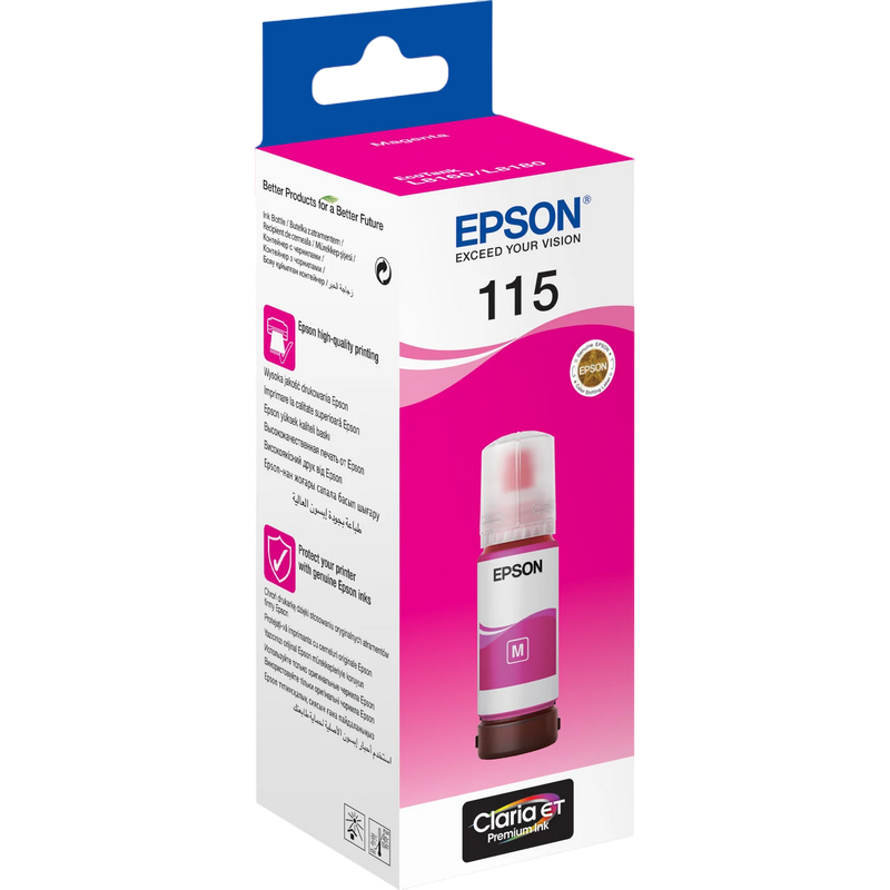 Ink  Epson C13T07D34A, 115 EcoTank Ink Bottle, Magenta