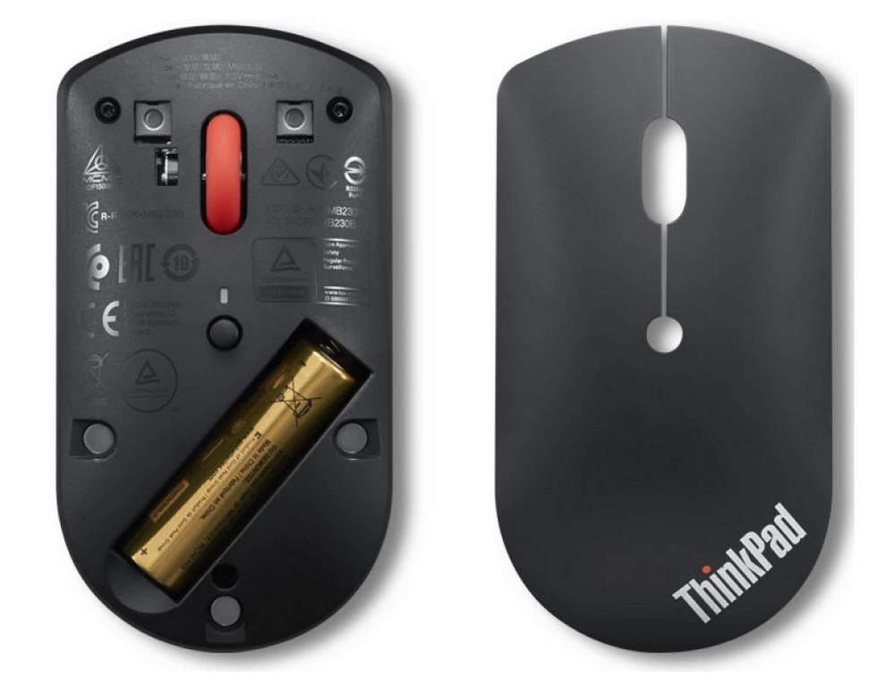 Mouse Wireless Lenovo ThinkPad Bluetooth Silent Mouse, Negru