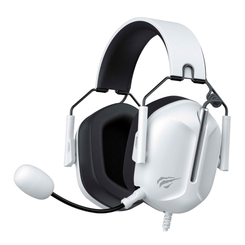 Căști gaming Havit H2033d, Cu fir, Alb