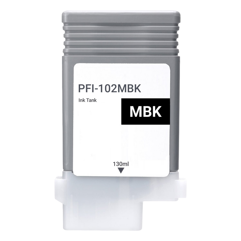 Ink Cartridge Canon PFI-102MBk matte black,130ml for iPF765,760,755,750,720,710,700,655,650,610,605