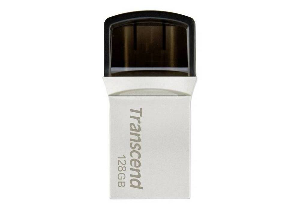 Memorie USB Transcend JetFlash 890, 128GB, Argintiu