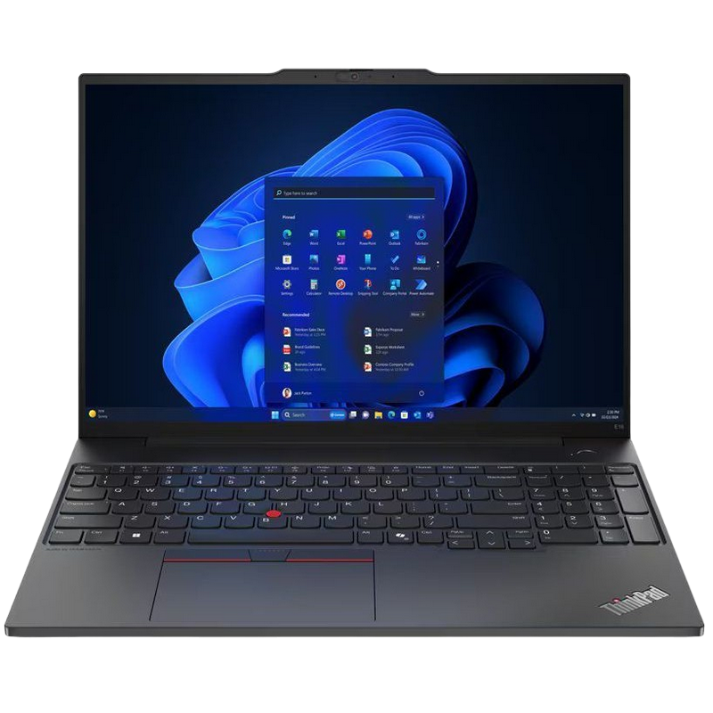 Laptop Business 16" Lenovo ThinkPad E16 Gen 2, Negru, Intel Core Ultra 5 125U, 16GB/512GB, Fără SO