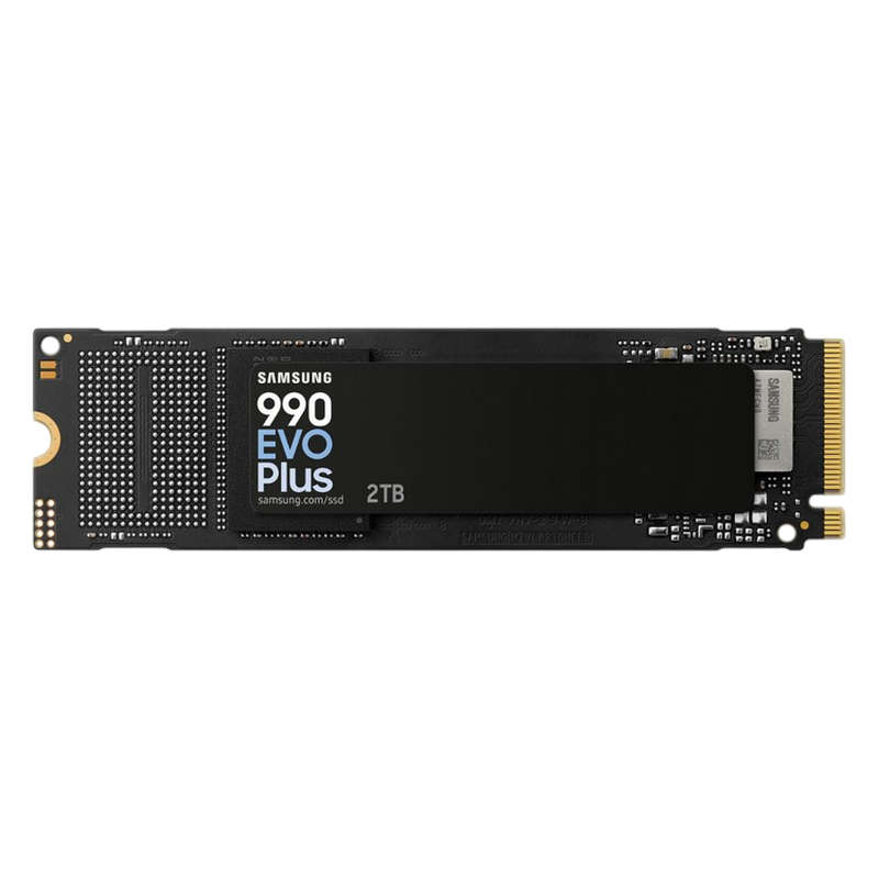 .M.2 NVMe SSD 2.0TB Samsung  990 EVO Plus "MZ-V9S2T0BW" [PCIe 4.0 x4/5.0 x2, R/W:7250/6300MB/s, 1000