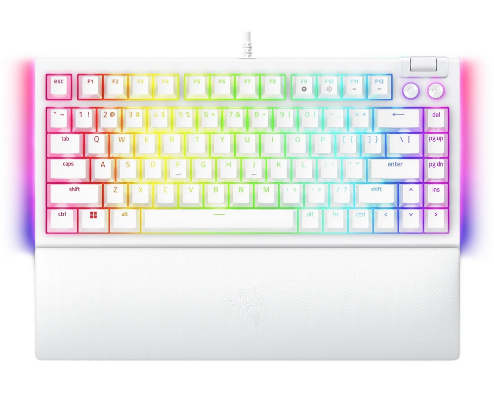 Клавиатура Razer BlackWidow V4 75% Механический Белый