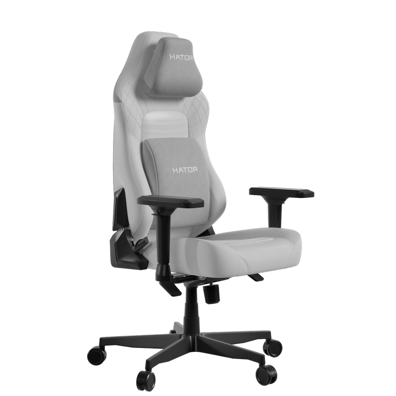 Scaun Gaming HATOR Darkside 3L Pro PU Piele Alb