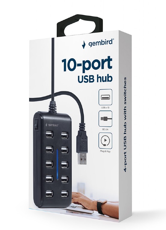 USB 2.0 Hub 10-port Gembird