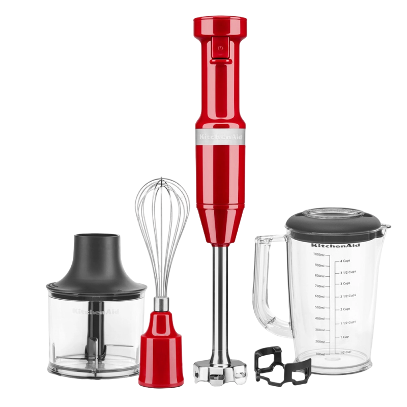 Blender de mână KitchenAid 5KHBV83EER, Roșu