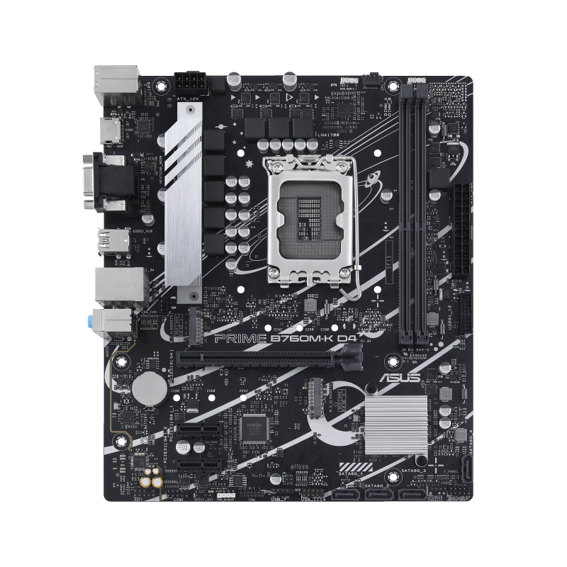 Placă de bază ASUS PRIME B760M-K D4, LGA1700, Intel B760, Micro-ATX