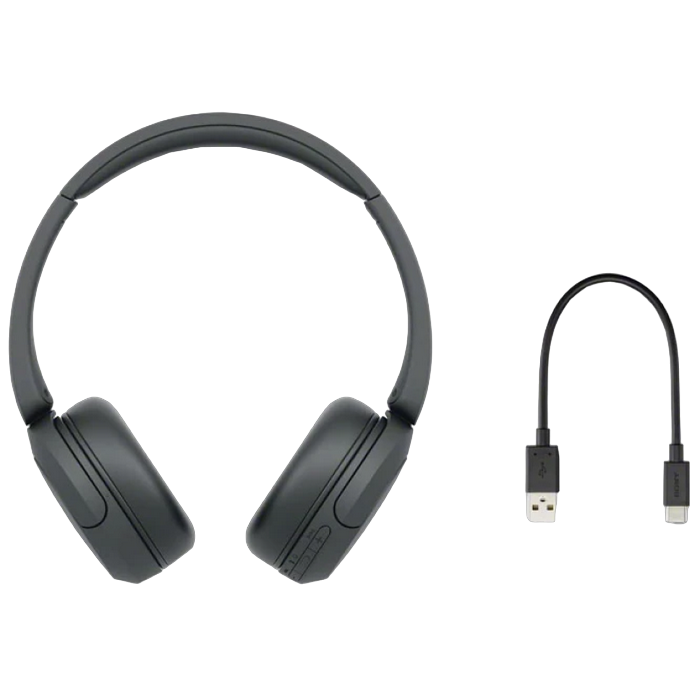 Bluetooth Headphones SONY WH-CH520, Black, EXTRA BASS™