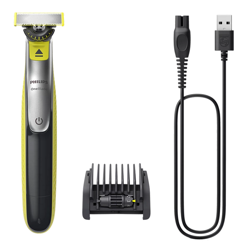 Машинка для стрижки Philips OneBlade QP2734/20, Зелёный | Угольный 