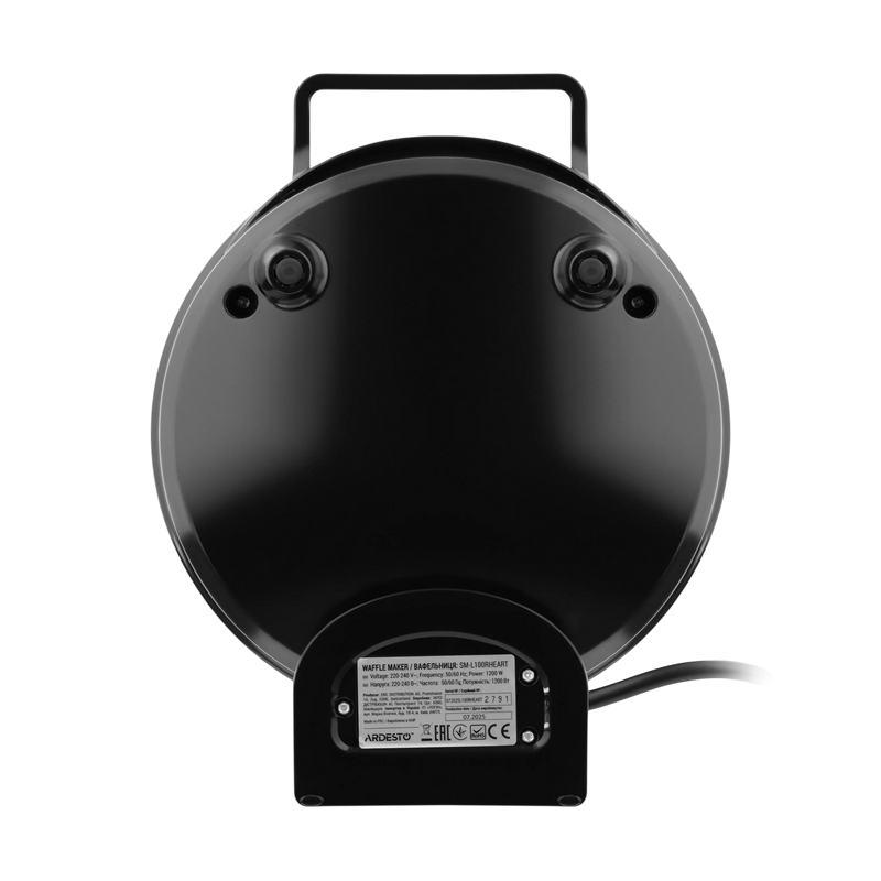 Вафельница ardesto sm-l100rheart, чёрный Thumbnail 8