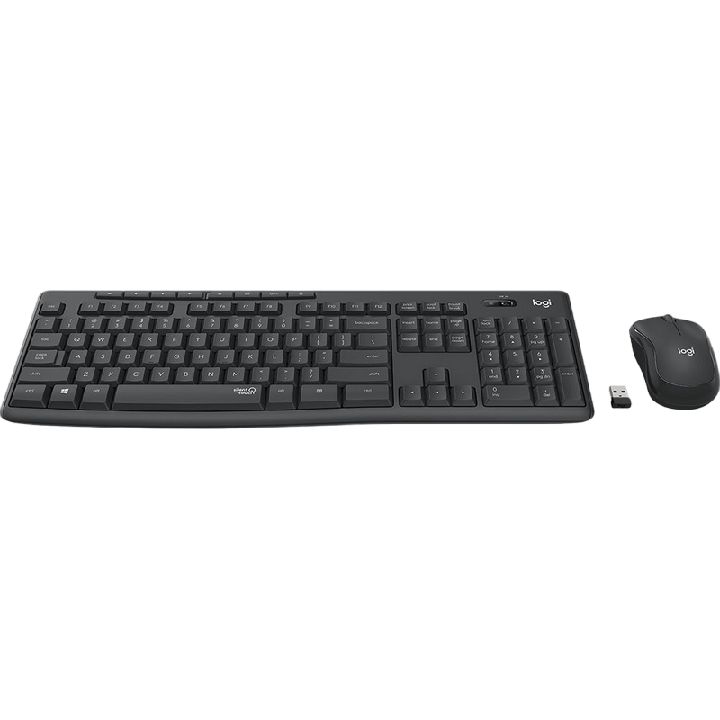 Set Tastatură + Mouse Logitech MK295, Fără fir, Negru