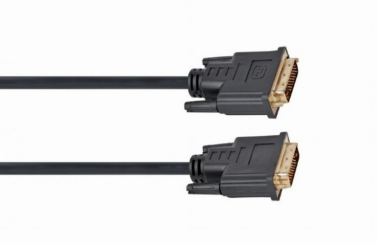 Cable DVI M to DVI M,  4.5m, Cablexpert DVI-D Dual link with ferrite, CC-DVI2-BK-15