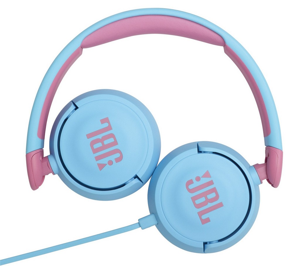 Детские наушники JBL JR310, Bluetooth/Проводное аналоговое, Голубой
