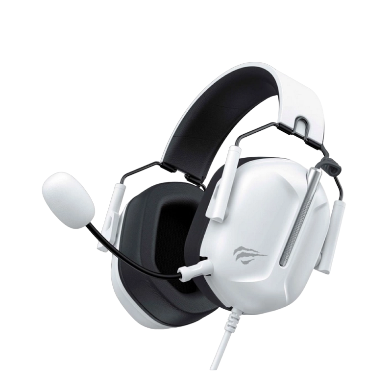 Căști gaming Havit H2033d, Cu fir, Alb