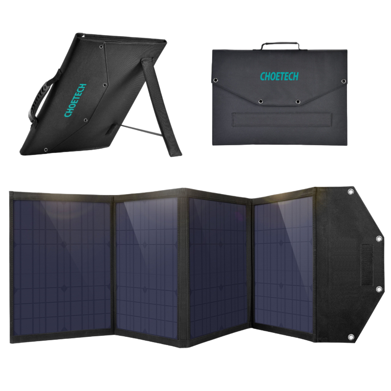 Încărcător solar Choetech SC009, Negru