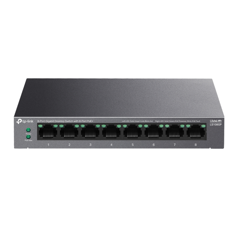 Comutator PoE TP-LINK LS108GP, 802.3af/at PoE+