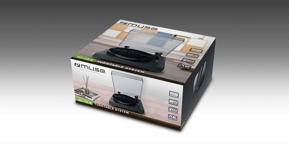 Vinyl Turntable MUSE MT-105 B